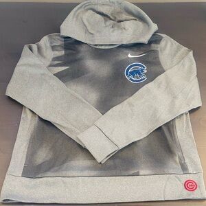 Cubs Nike Dri-Fit Gray Hoodie w/ Cubs Logo